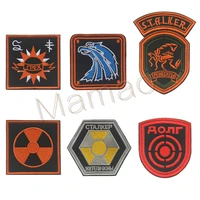 stripe nuclear power plant radiation stalker s t a l k e r factions mercenaries loners atomic power badge patch chernobyl