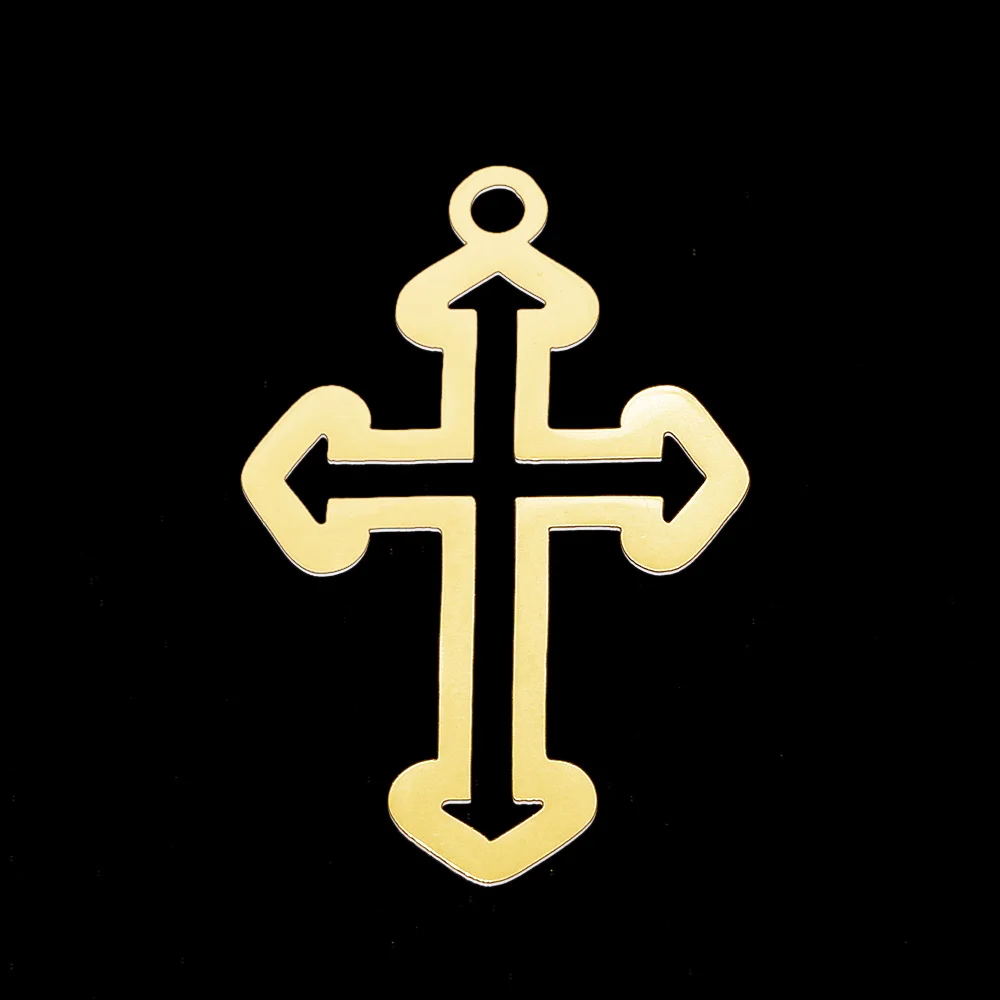 5pcs/lot 100% Stainless Steel 30mm Cross DIY Earring Pendant Charm Wholesale Factory Prices Never Fade Finding Supplies | Украшения и