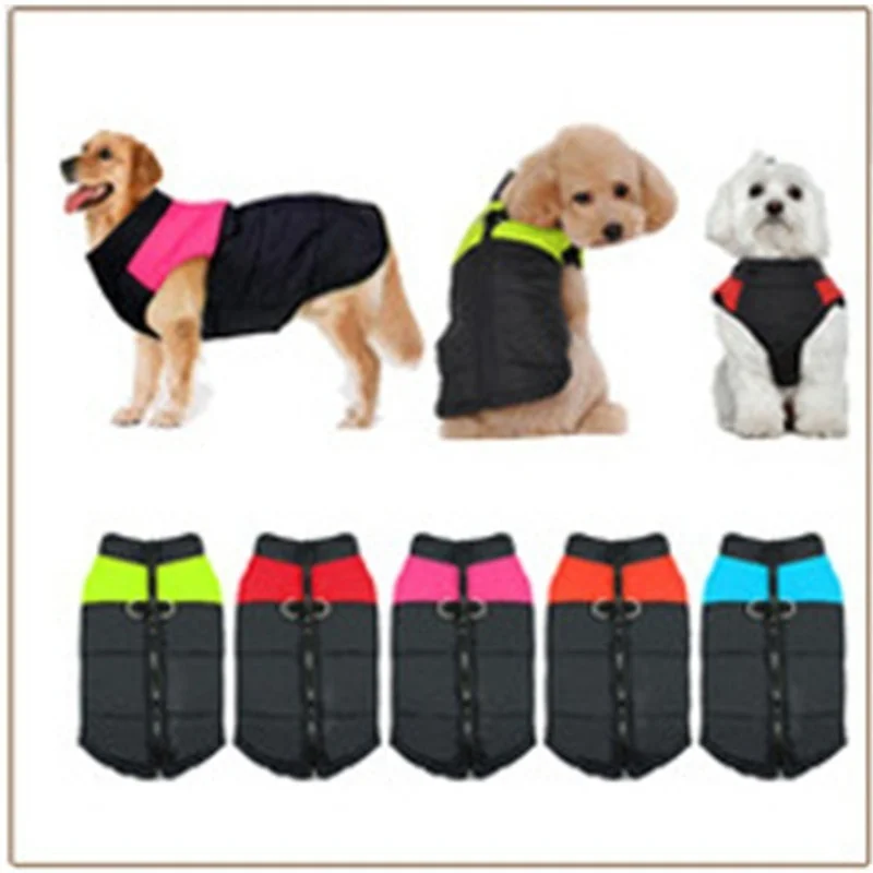 

Winter Dog Clothes Coat for Small Medium Large Dogs random Colors Waterproof Pet Dog Puppy Vest Jacket Chihuahua Clothing Warm