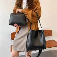 high capacity big tote handbag for women luxury designer trends brand designer solid color shopper shoulder shopping bag female