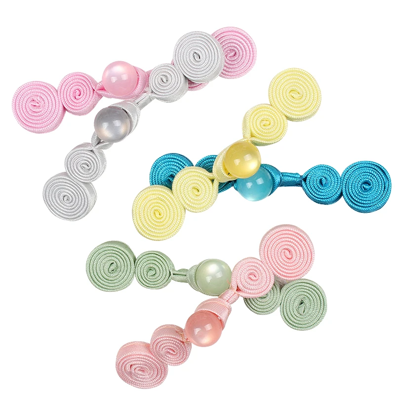 5 пар в форме тыквы два колеса ткань пуговицы имитация нефрита декоративные