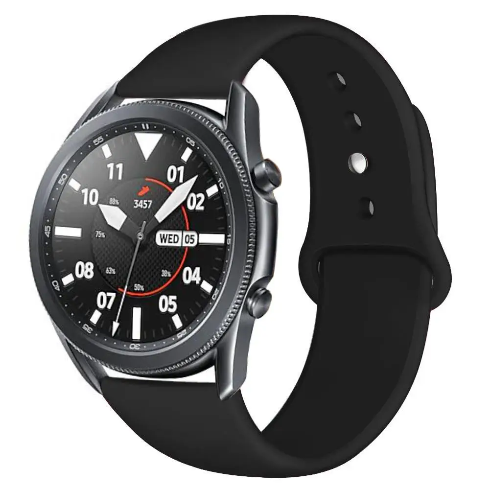 20 мм/22 мм Huawei watch GT 2/2e/pro ремешок для Samsung Gear S3/S2/спортивный силиконовый браслет Galaxy