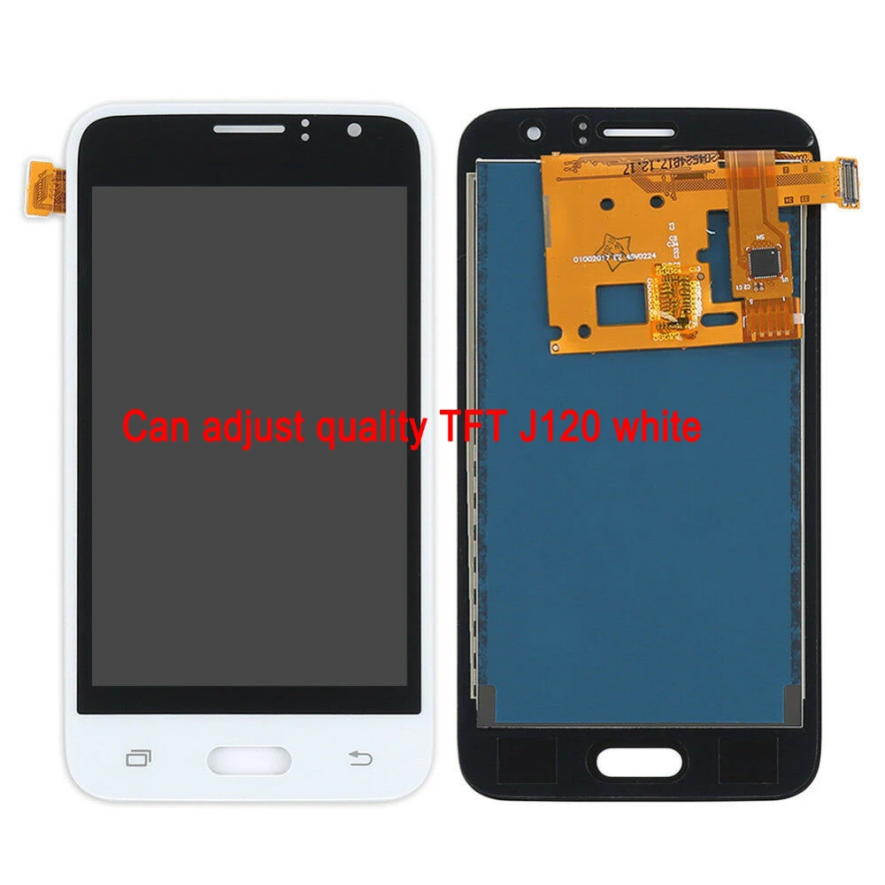 Супер AMOLED lcd для samsung J1 2016 J120 SM J120F дисплей сенсорный экран регулировка яркости ЖК