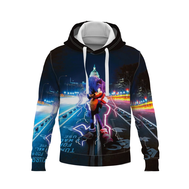 

Kids Blue fashion Anime 3d print Hoodie casual Boys Girls Childhood cool Hoodies Sweatshirt Tops 4T-14T