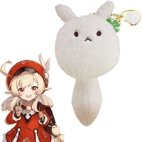 game genshin impact klee dodoco keychain cosplay cute plush doll backpack bag key chains pendant accessory xmas gifts