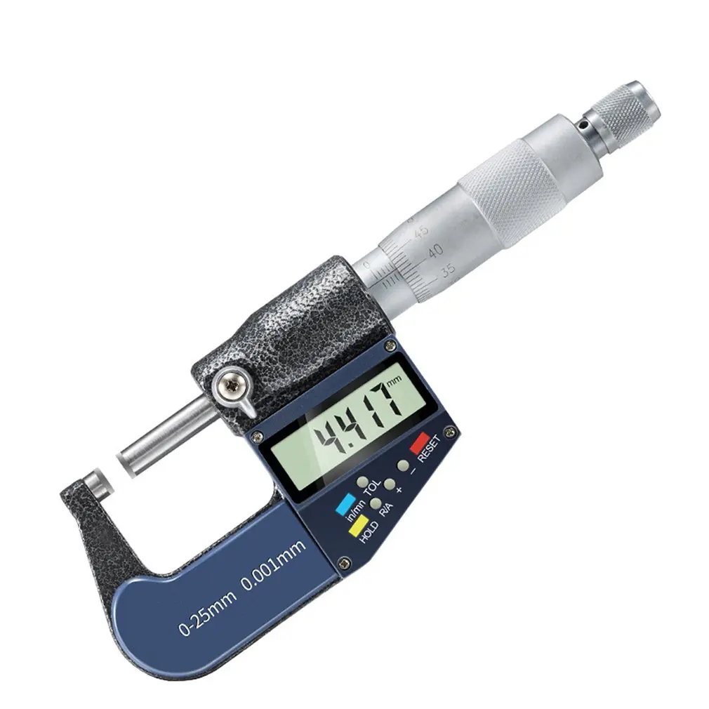 

25mm 0.001mm Electronic Digital Micrometer Micron Outside Micrometer Thickness Gauge Electronic Measuring Tools