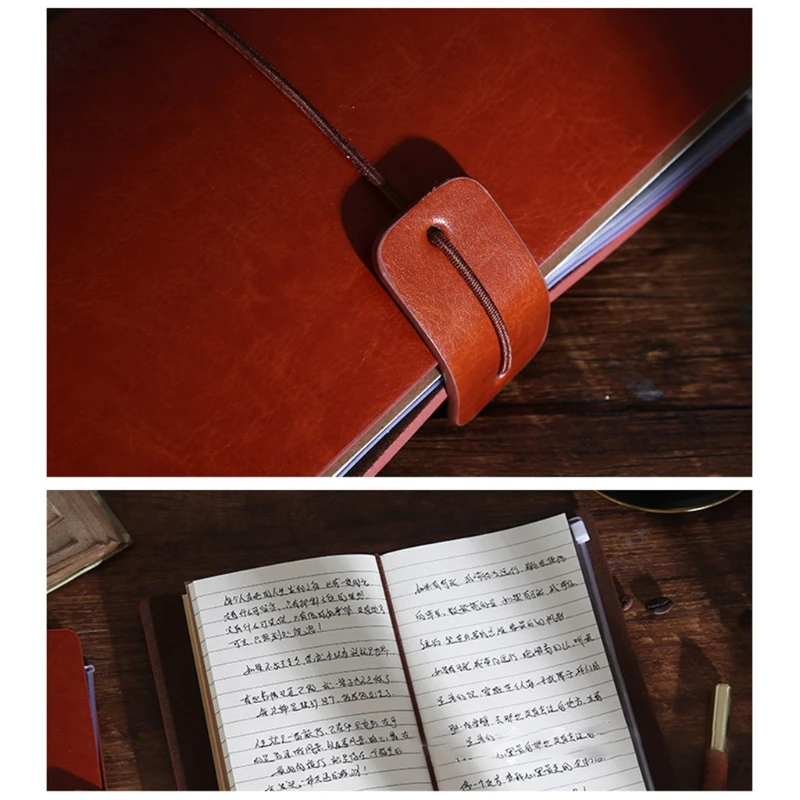 

Vintage Leather Sketch Book Handmade Journal Notebook Diary Hand Account to My Daughter Schedule Notepad Stationery School Suppl