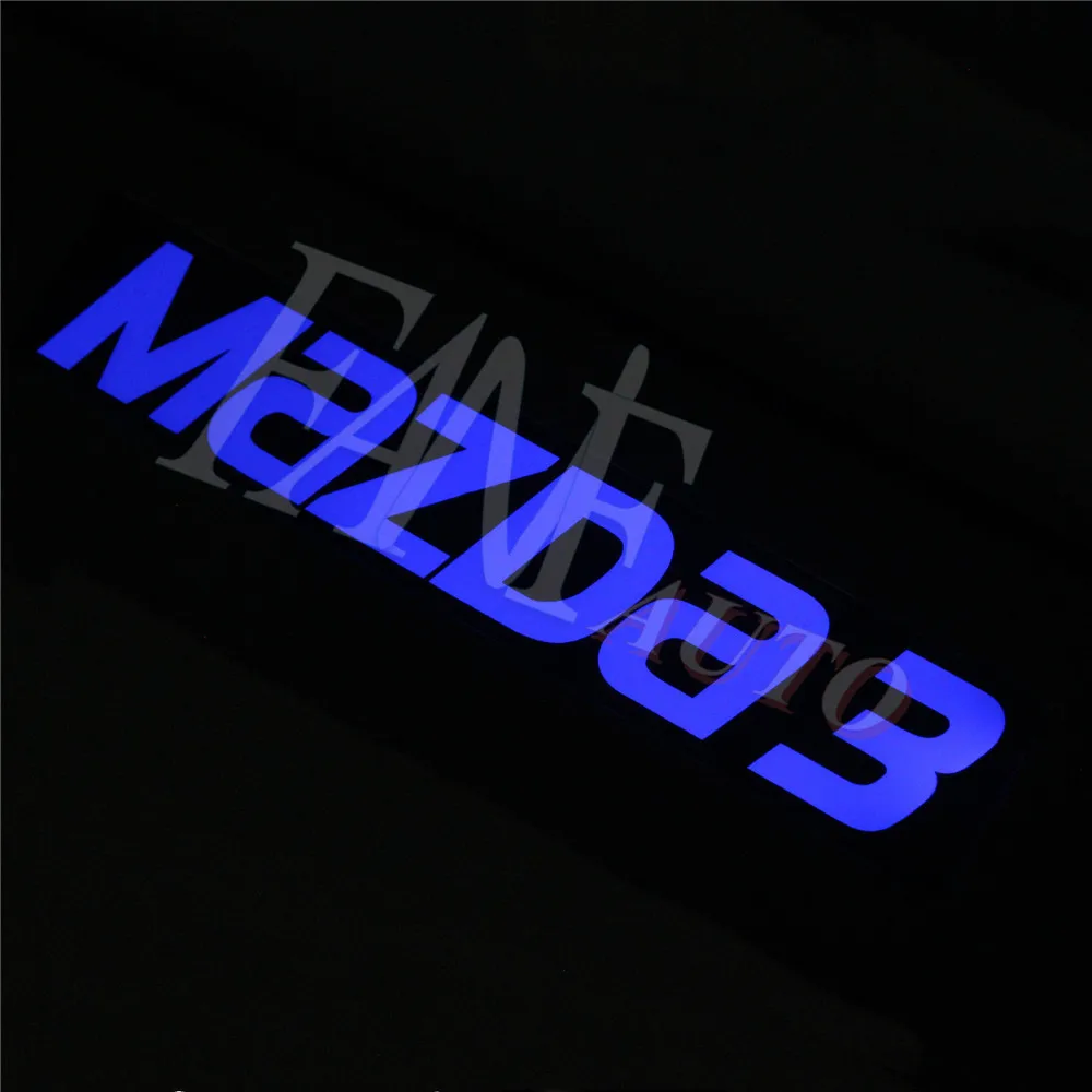 Светодиодная Накладка на порог из нержавеющей стали защитная для Mazda 3 Mazda3 2003