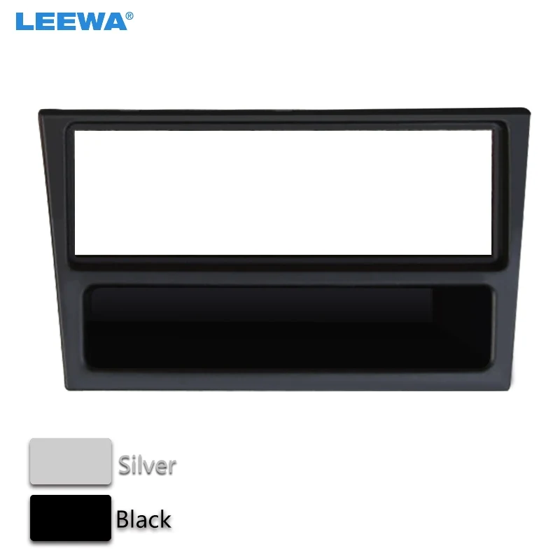 LEEWA черный серебристый автомобиль 1DIN CD Радио Рамка панель для Opel Tigra 2004 2009 стерео
