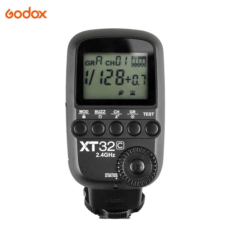 

Godox XT32C Wireless Flash Trigger Transmitter for Canon Camera Built-in 2.4G Wireless X System 1/8000s High-Speed Flash Trigger