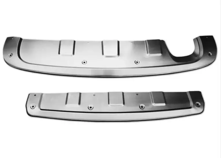 2 шт. защитная накладка на передний и задний бампер из нержавеющей стали для Tiguan