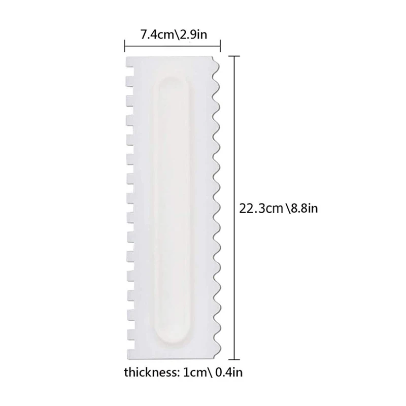 4 шт./компл. декоративная Расческа для торта и глазурь Гладкий инструмент скребок