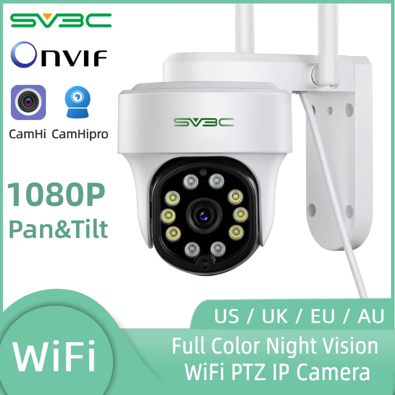 Камера видеонаблюдения SV3C 1080P PTZ Wi-Fi HD камера wifi для дома видеонаблюдение уличная