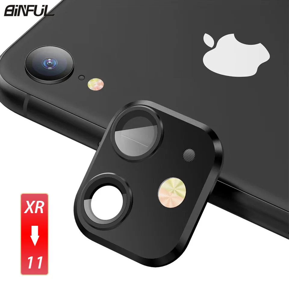 Для iPhone XR вторая замена крышка объектива камеры для Iphone 11 металлический чехол