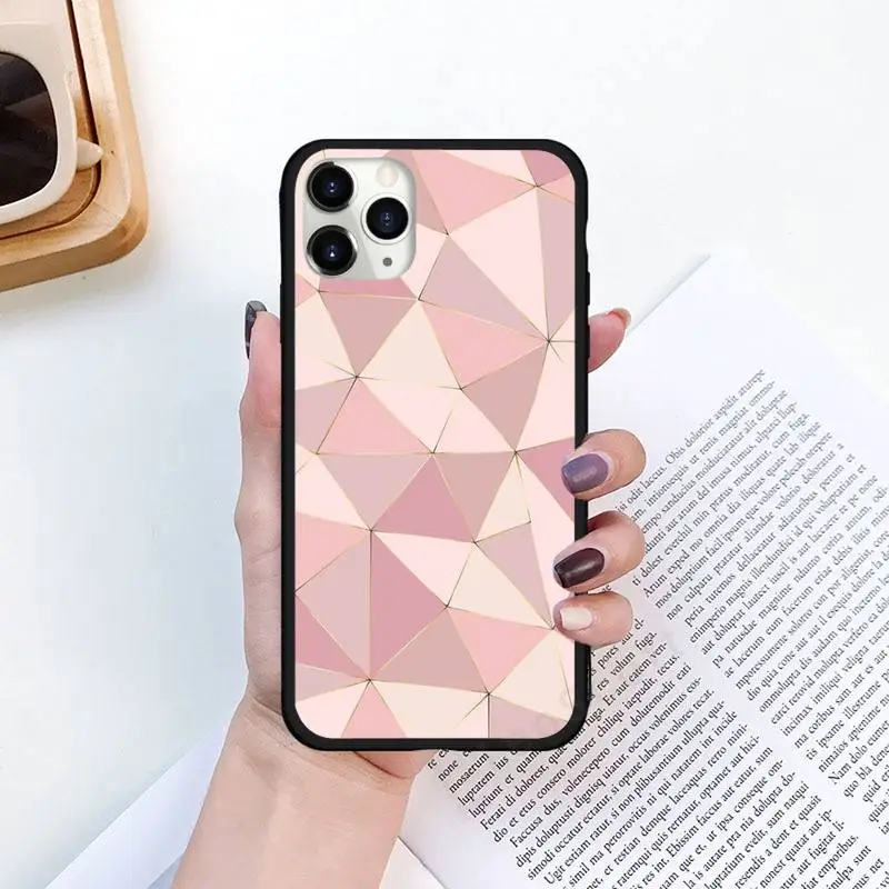 

Geometric Marble Texture pattern Phone Case for iPhone 11 12 pro XS MAX 8 7 6 6S Plus X 5S SE 2020 XR Luxury brand shell funda