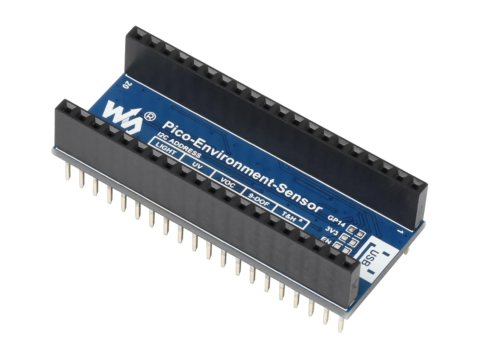 Модуль s датчика окружающей среды для Raspberry Pi Pico шина I2C встроенный цифровой