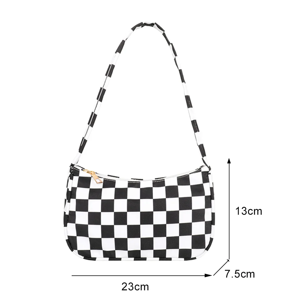 Shopper Bag for Women 2022 Trend Plaid Leopard Print Nylon Female Handbag Shoulder Bags for Girls Cheap Quality Small Purses New images - 6