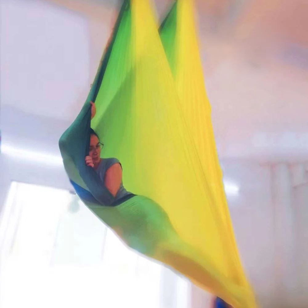 Новое поступление. Гамак для йоги с защитой от гравитации. 7*2 5 метра.|Пояса йоги| |