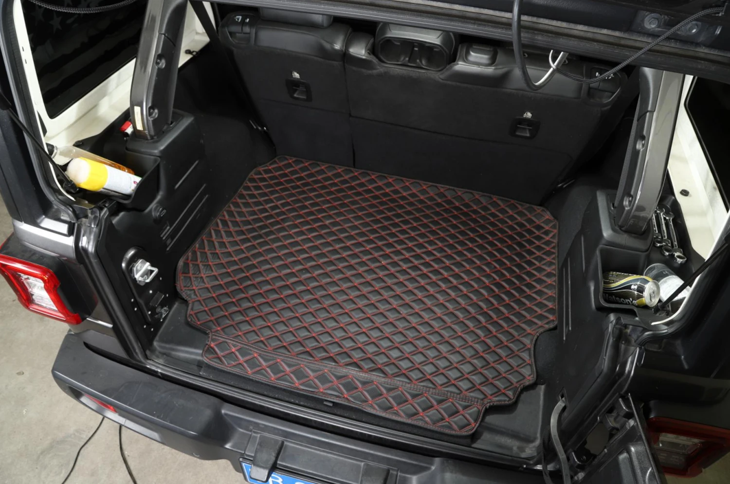 Pаспродажа Задний багажник по бокам коробка для хранения Организатор лоток для Jeep Wrangler JL 2018 2019 2020 4 двери автомобиля Elantra Accent Tucson аксессуары для интерье...