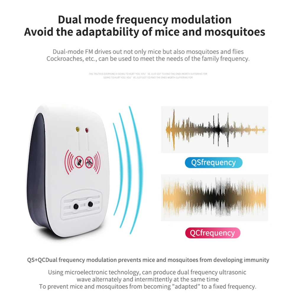 Ультразвуковой отпугиватель комаров домашние Мышь Безопасность против грызунов
