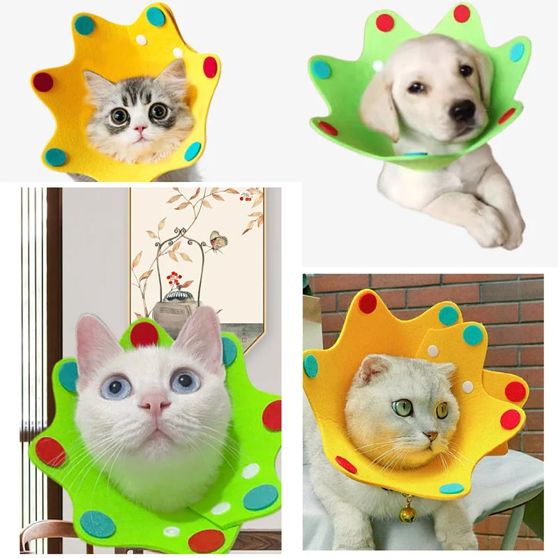 Ошейник для домашних питомцев войлочная цветная Водонепроницаемая маска защиты