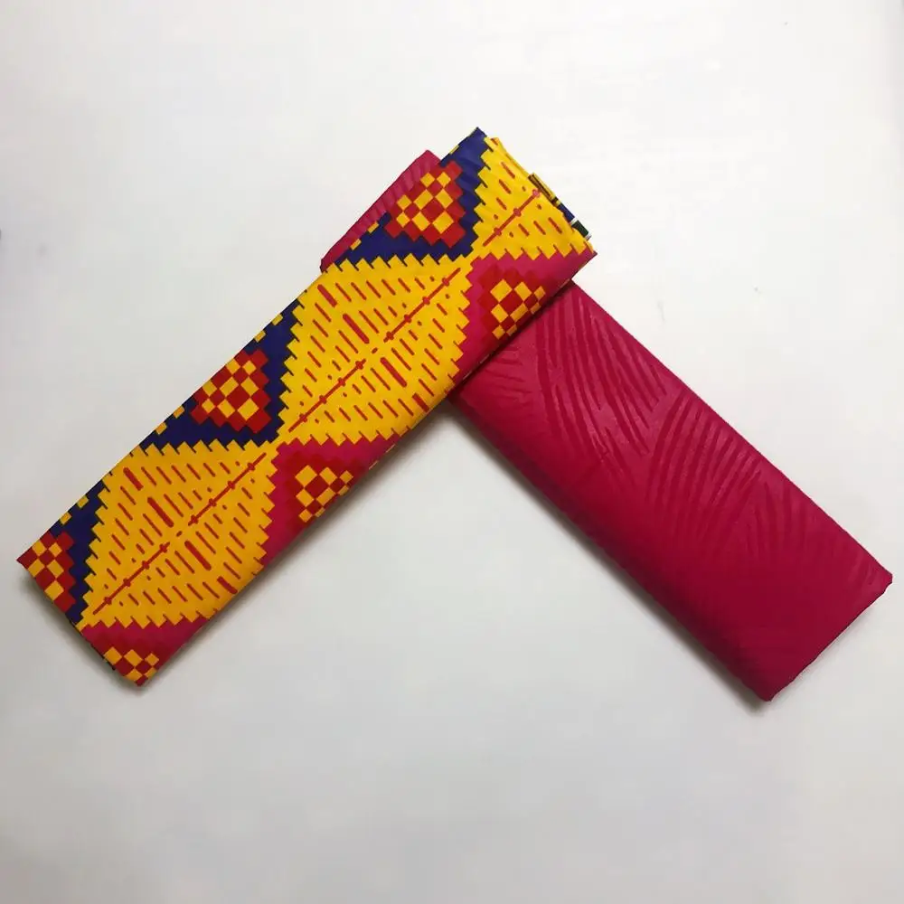 Нигерийский полиэстер воск Анкара Kente Ткань Chitenge Гана воск Африканский Kitenge принты ткань для ткани в 2+ 2 ярдов J30 - Цвет: 12