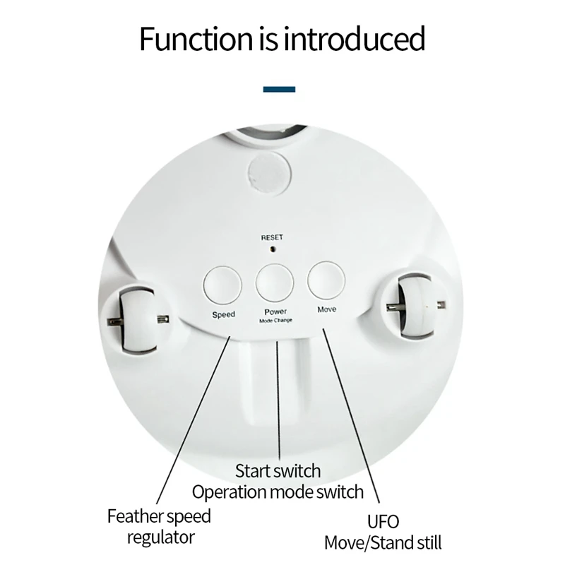 

UFO Electric Funny Cat Turntable Toy Automatic ligent Funny Cat Stick Game Rotating Turntable Cat Toys