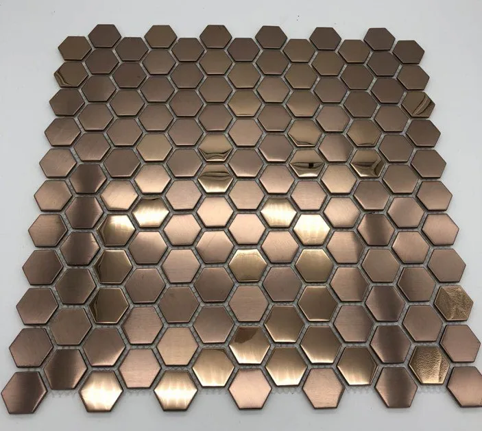 Прямая цена от производителя милая шестиугольная металлическая мозаичная