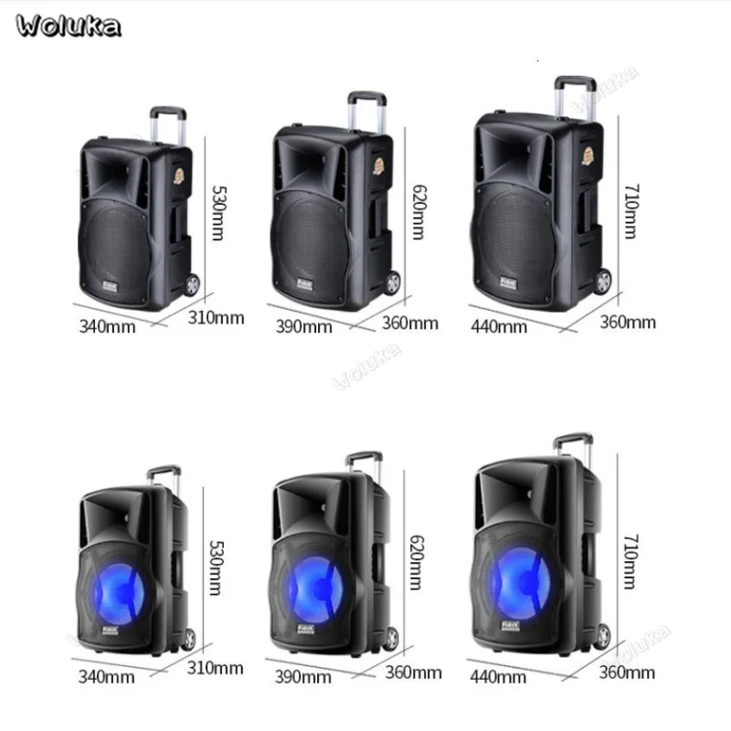 Bluetooth супермощный Стереодинамик уличный динамик на колесиках колонка для