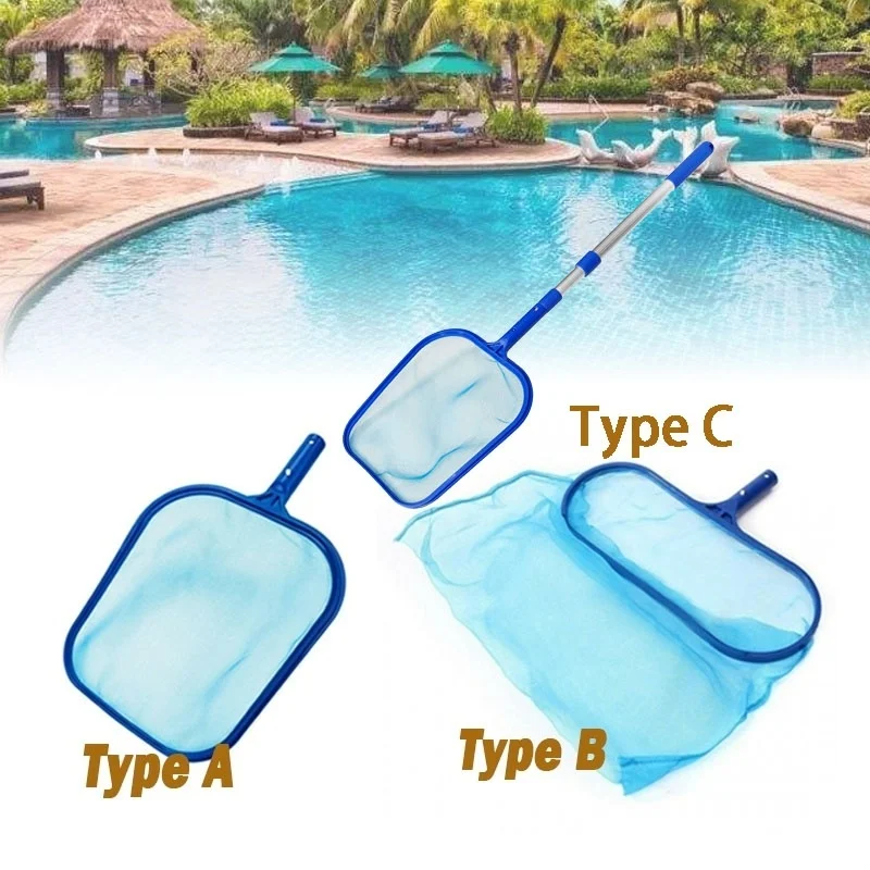 Garden Swimming Pool Fine Mesh Pool Skimmer Net Bag Catcher Aquarium Portable Water Surface Debris Cleaning Net Cleaning Tools