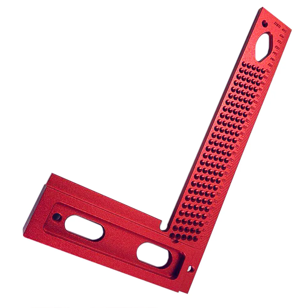 

Durable Scribe Mark T-200 Aluminum Alloy Hole Carpenter T-type Woodworking Rustproof Cross-calibration Handheld Gauge Ruler