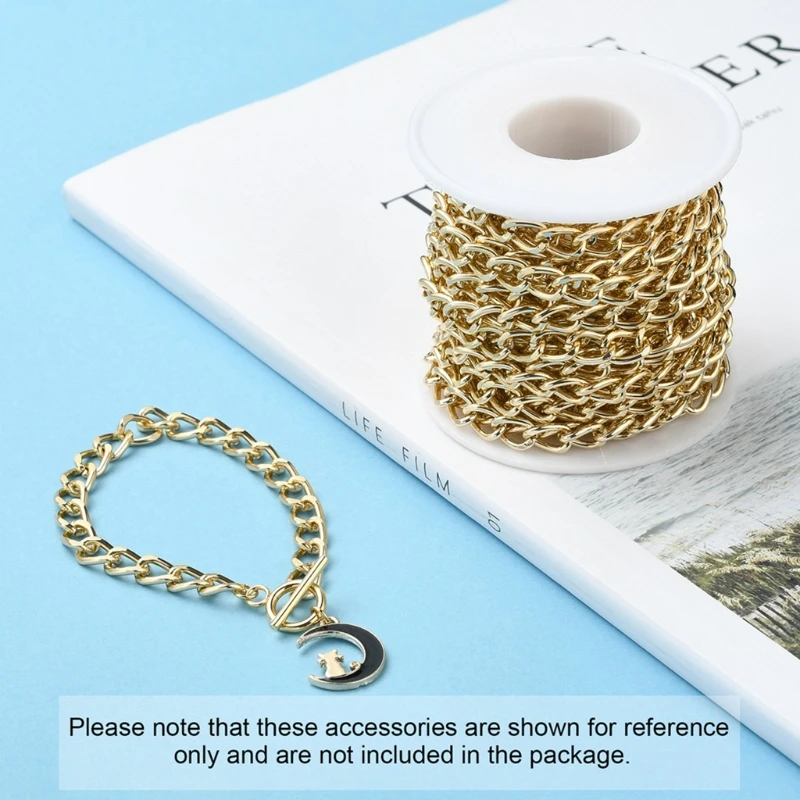 1 рулон 5 м алюминиевые витые панцирные цепи для рукоделия Ожерелье Браслеты