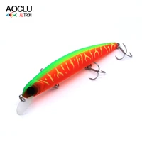 aoclu jerkbait lures wobblers 11 5cm 16 9g hard bait minnow crank fishing lure with magnet bass fresh vmc hooks 6 colors lures