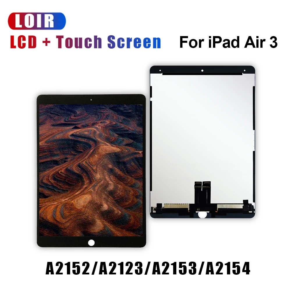 ЖК-дисплей для iPad Air 3 2019, A2152, A2123, A2153, A2154 кодирующий преобразователь сенсорного экрана в сборе, iPad air 3 Pro 10,5, 2-го поколения, 1 шт.