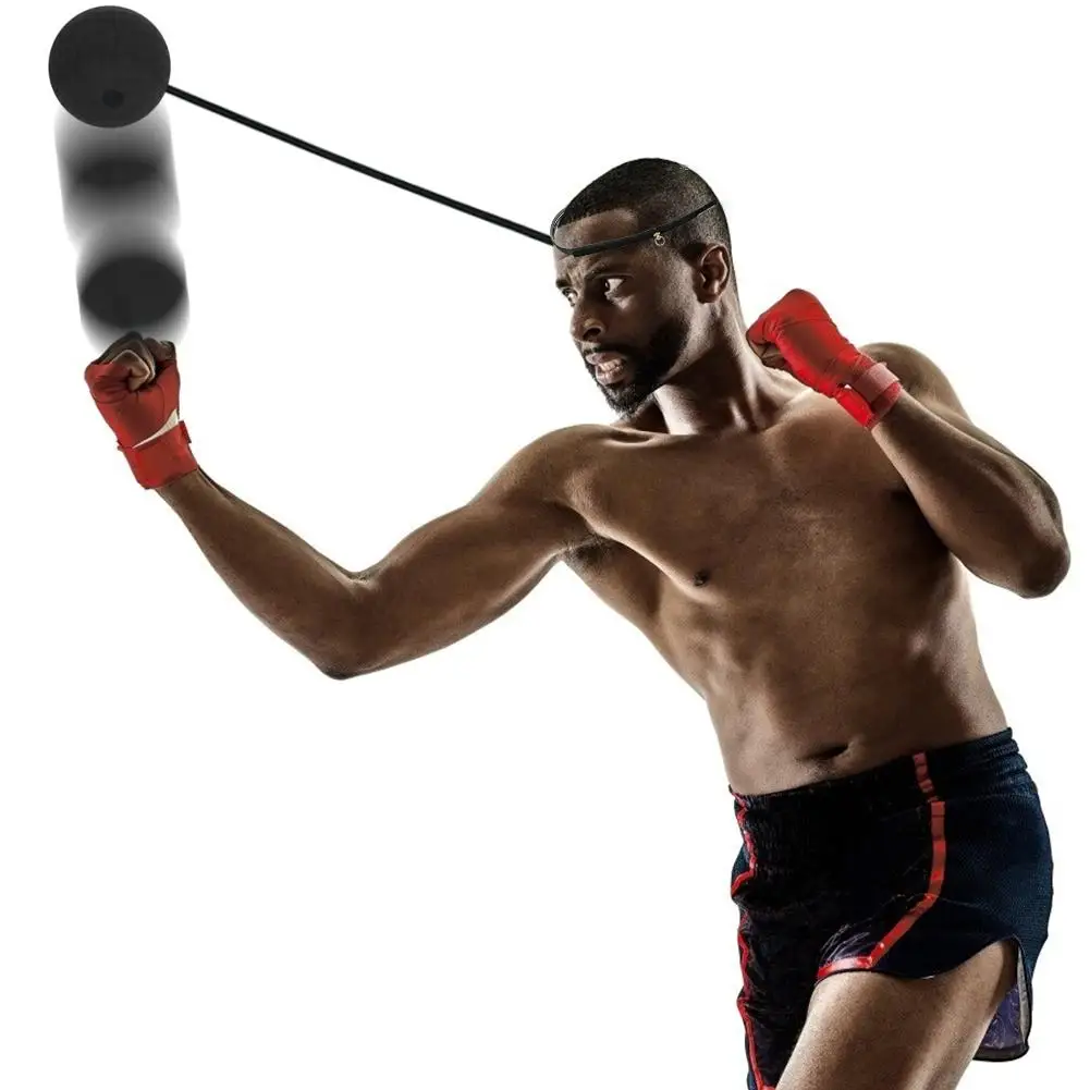 

Durable Punch Balls Classic Delicate Boxing Reflex Speed Punch Ball+Headband+Elastic Rope for Sanda Muay Thai Boxer