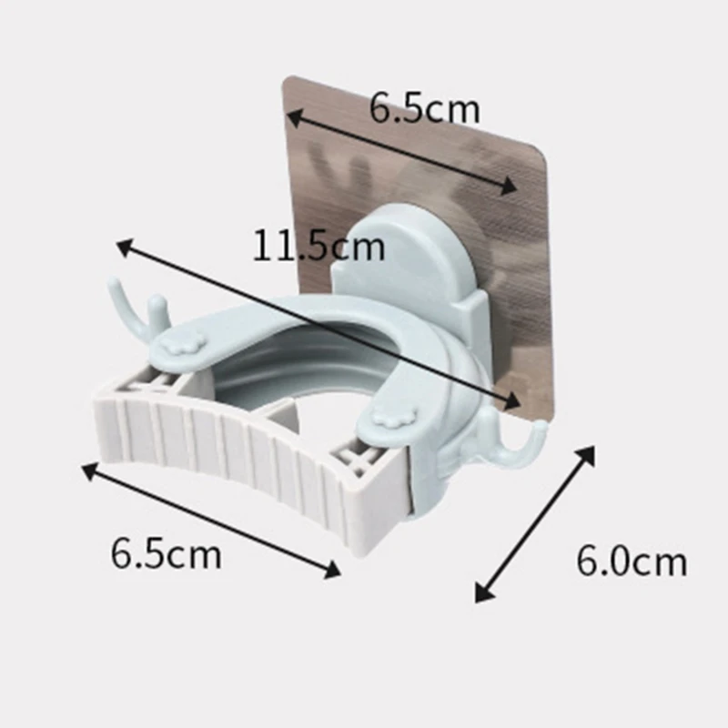 

1PC High Quality Wall Mounted Mop Organizer Holder Brush Broom Hanger Home Storage Rack Bathroom Suction Hanging Pipe Hooks