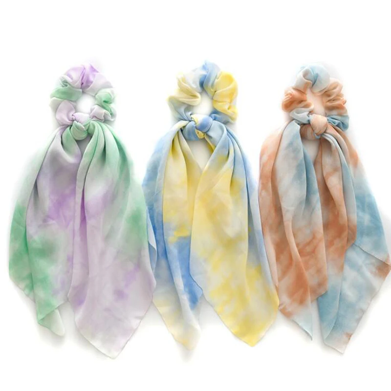 Резинка для волос с узлом хвоста мягкая длинная повязка на голову аксессуар