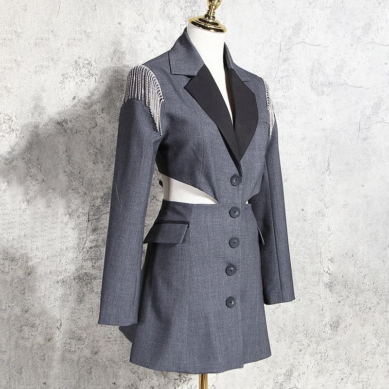 Женская ажурная куртка TWOTWINSTYLE разноцветная составного кроя с отложным