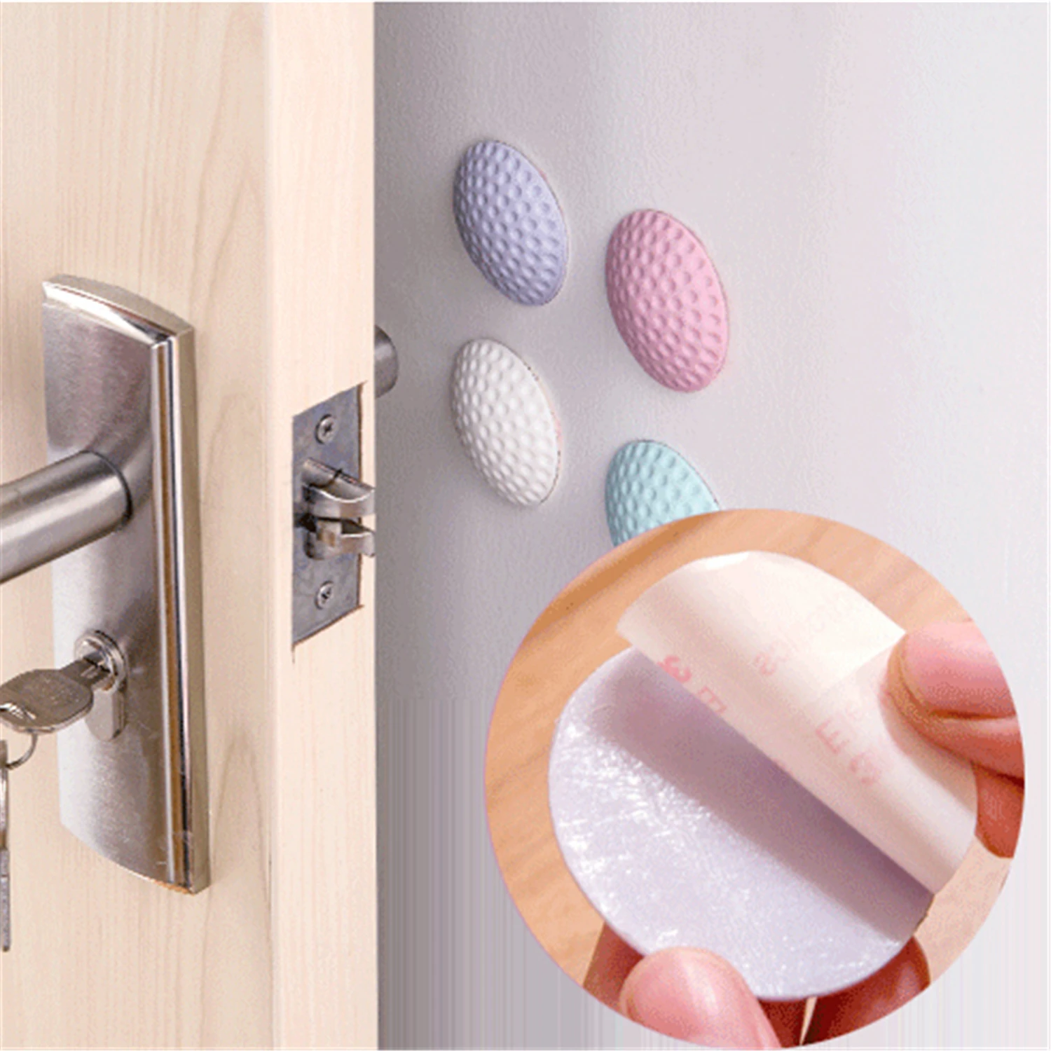 Настенный Ограничитель для двери 12 шт./Лот утолщенные бесшумные Дверные