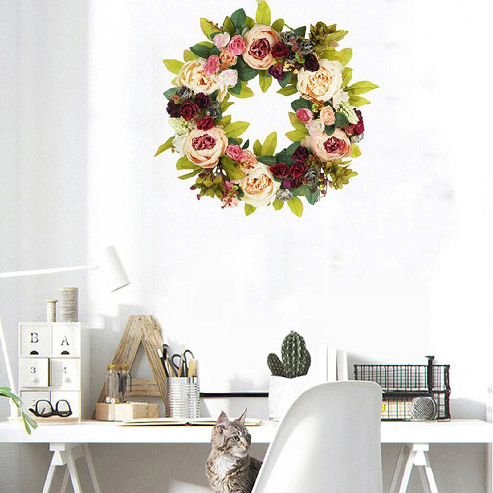 

Spring Door Wreath Window Wedding Wall Parties Hanging Decoration Garland