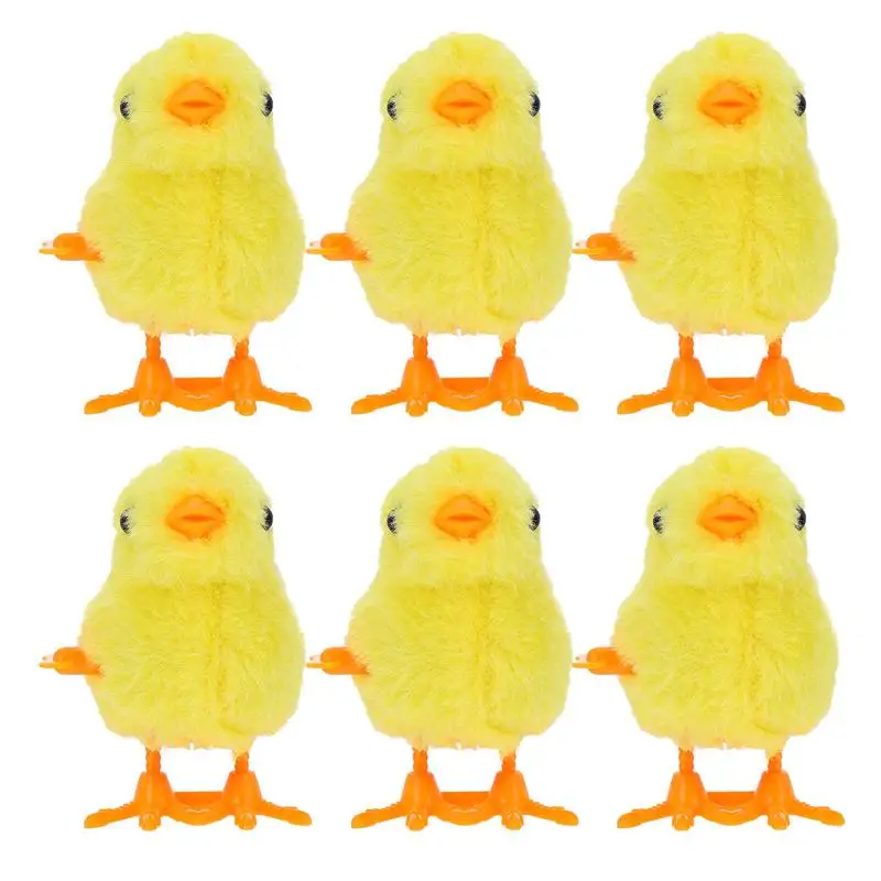 12 piezas pollito divertido salto peque&ntilde;o decoraci&oacute;n del hogar cuerda polluelo fiesta de Pascua Favor-1
