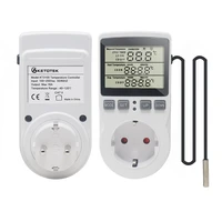 thermostat outlet socket 230v temperature thermostat controller with plant heating mat seedling flower hydroponic heating pad