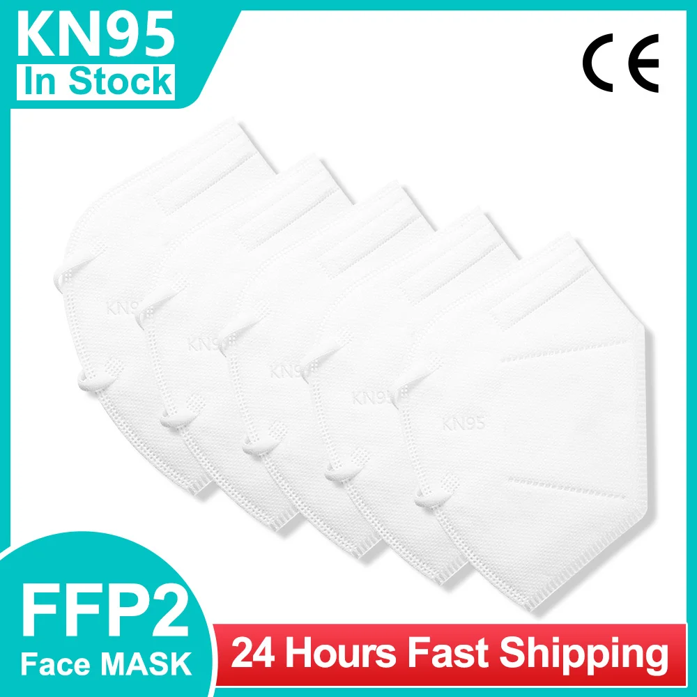 100 шт. FFP2 Mascarillas fpp2 KN95 маски для лица маска FFP2mask 5 слоев mondkapje kn95 homologada mascarillas