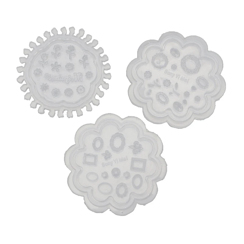 

Комплект из 3 предметов, для художественного оформления ногтей, с украшением в виде кристаллов формы для эпоксидной смолы мини рамка цветы с...