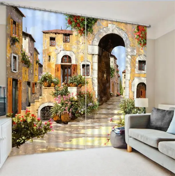 3D занавески s-занавески затемняющие Оконные Занавески для гостиной спальни