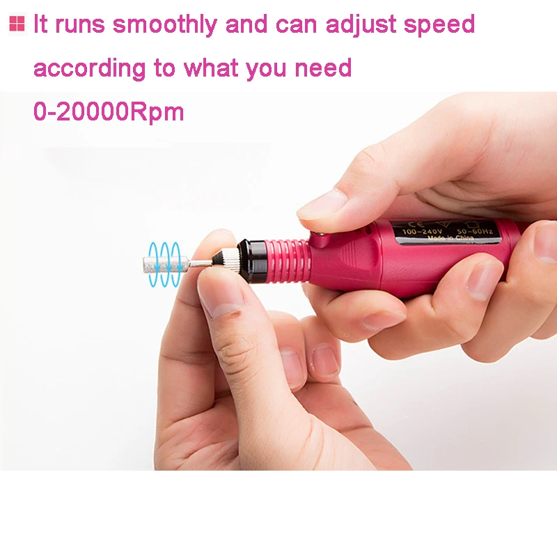 

1 Set Professional Electric Nail Drill Machine Manicure Machine Pedicure Drill Set Ceramic Nail File Nail Drill Equipment Tool