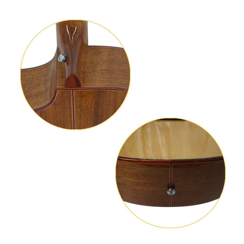 Aiersi бренд все твердые ель Топ из красного дерева корпус акустическая гитара с