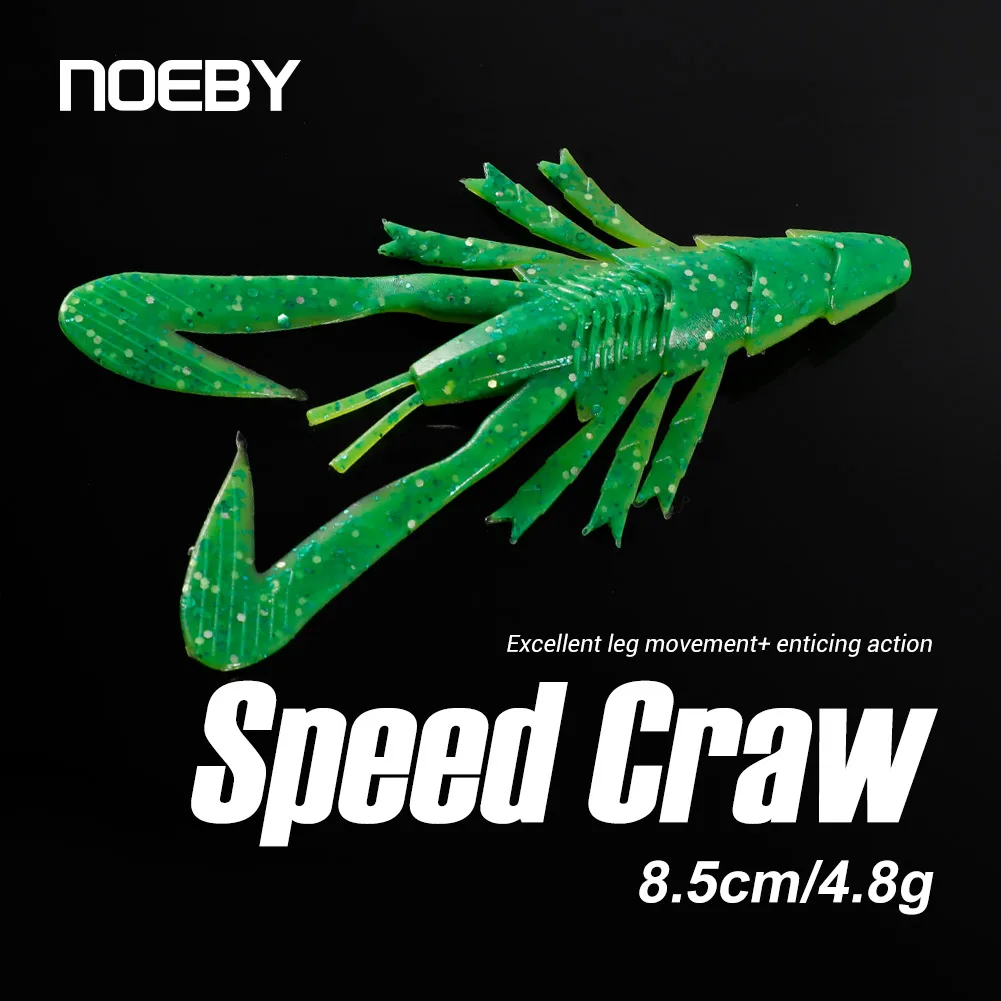 

NOEBY Craw Soft Bait 8.5cm 4.8g Shrimp Worm Fishing Lure Artificial Silicone Baits Crayfish Wobblers Jig for Bass Fishing Lures