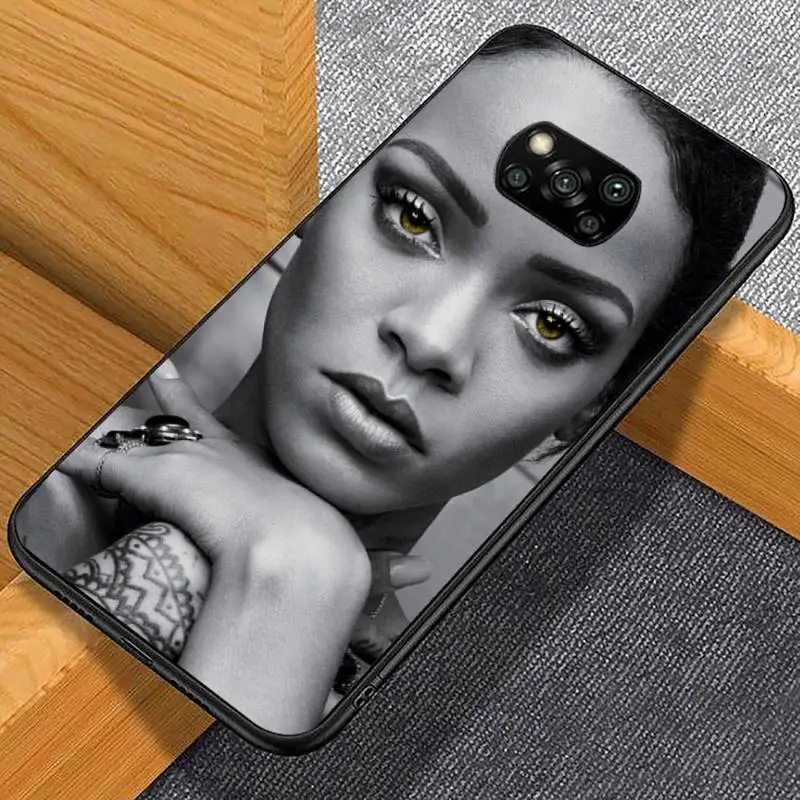 

Singer Rihannas Phone Case For Xiaomi redmi note mi 7 8 9 10 a s t pro max 4G 5g mobile bags