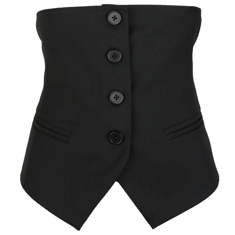 Feminino Botas preto diviso conjunta assimétrico solto ajute colete nova moda sem mangas maré primavera outono | Женская одежда